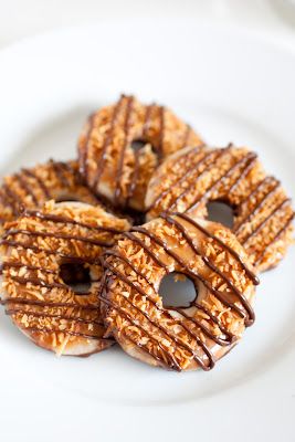 DIY Father's Day gifts from the kids: Homemade Samoa Girl Scout cookies recipe | via Cooking Classy